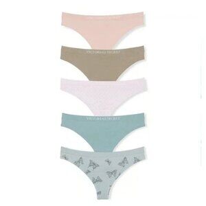 Victoria's Secret 5-Pack Seamless Thong Panties - Multicolor - Size M - 27030318